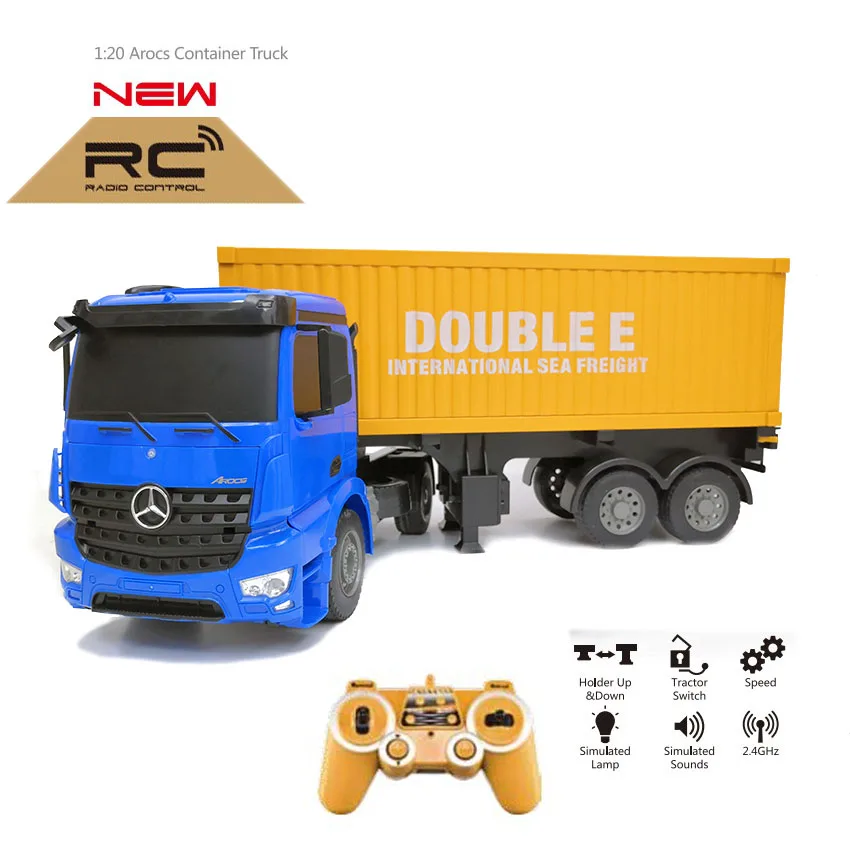 RC big Truck 1:10 Radio Control heavy truck Engineering Container Vehicle Electronic Hobby high quality Toy