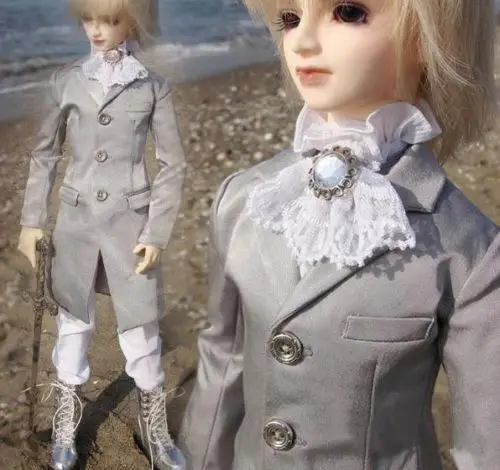 

[wamami] 510# Silver Prince Suit DZ70 SD17 70cm BJD Boy Dollfie