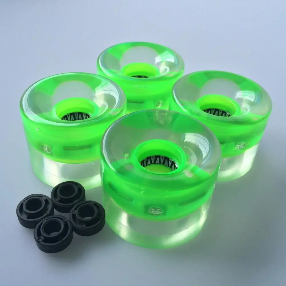 4 шт. светодиодные колеса для скейтборда 60 х45 мм|skateboard parts|light modernlight up wine glasses |