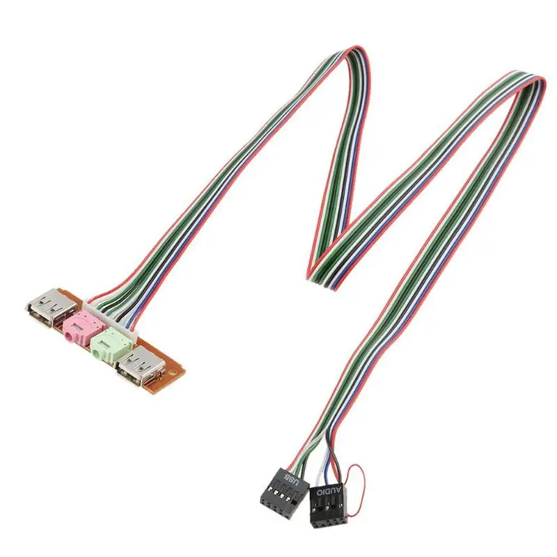 I/0 аудиовыход вход двойной USB Передняя панель кабель для компьютера
