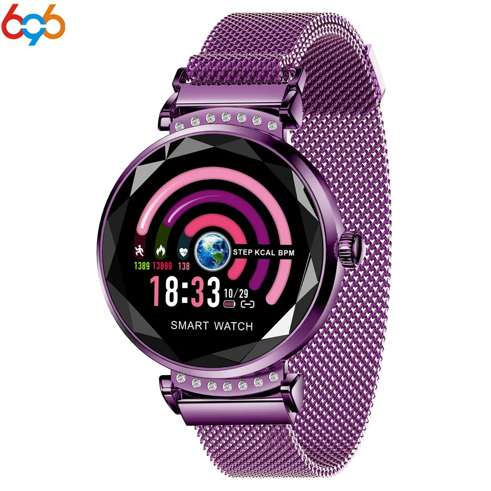 

696 Women Fashion Bracelet Smart Watch Heart Rate Monitor Sleep Monitoring Pedometer Sport Activity Tracker Smart Wristwatch