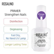 ROSALIND 15 mlNail Гель-лак набор для маникюрный лак Vernis Полупостоянный УФ все для украшения ногтей базовый праймер Гель-лак верхнее покрытие