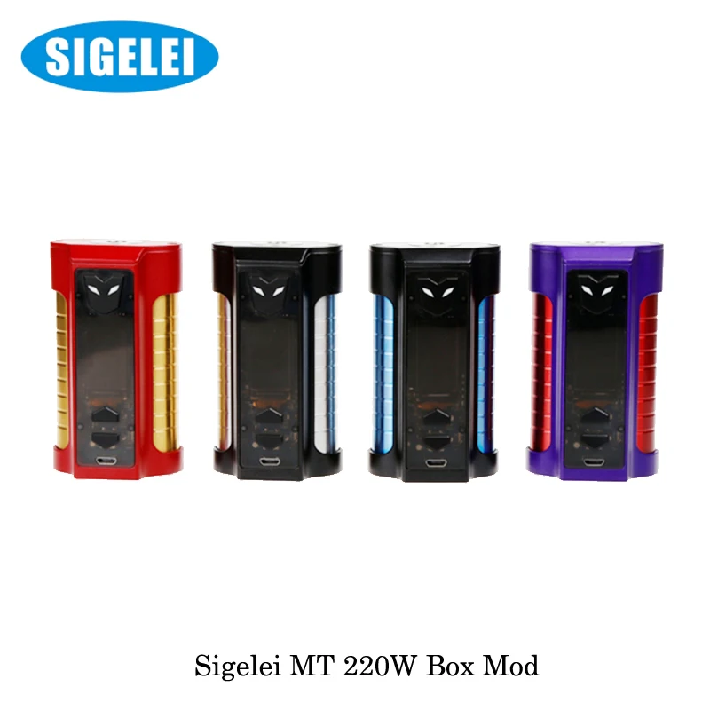 

220W Electronic Cigarette Original Sigelei MT TC Box Mod Powered by 18650 Battery not include VS Smok Alien Box Mod Starter Kit