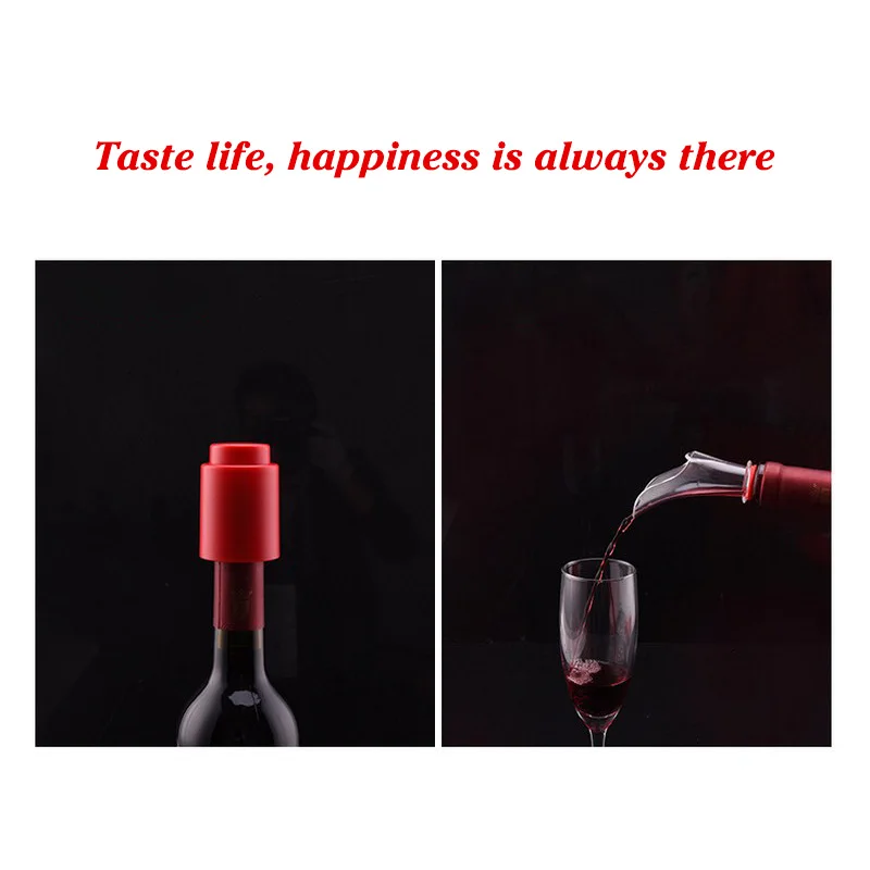 Electric Wine Stoppers Eco-Friendly Bottle Stopper Corkscrew Wine Opener Stoppers Champagne Plug Bar Tools Wine Accessories (8)