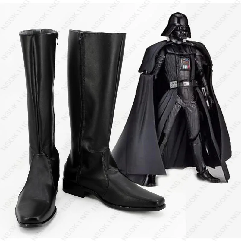 Star Wars Darth Vader Cosplay Boots Black Shoes Cos Accessories Customized