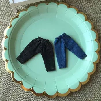 

1PCS 1/12 BJD Doll Fashion Denim Jeans Pants for obitsu11 OB11 Doll Clothes Accessories
