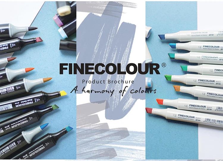 FINECOLOUR EF100/EF102 поколение Generic профессиональная замена большой косой маркер Большой перо для поставки