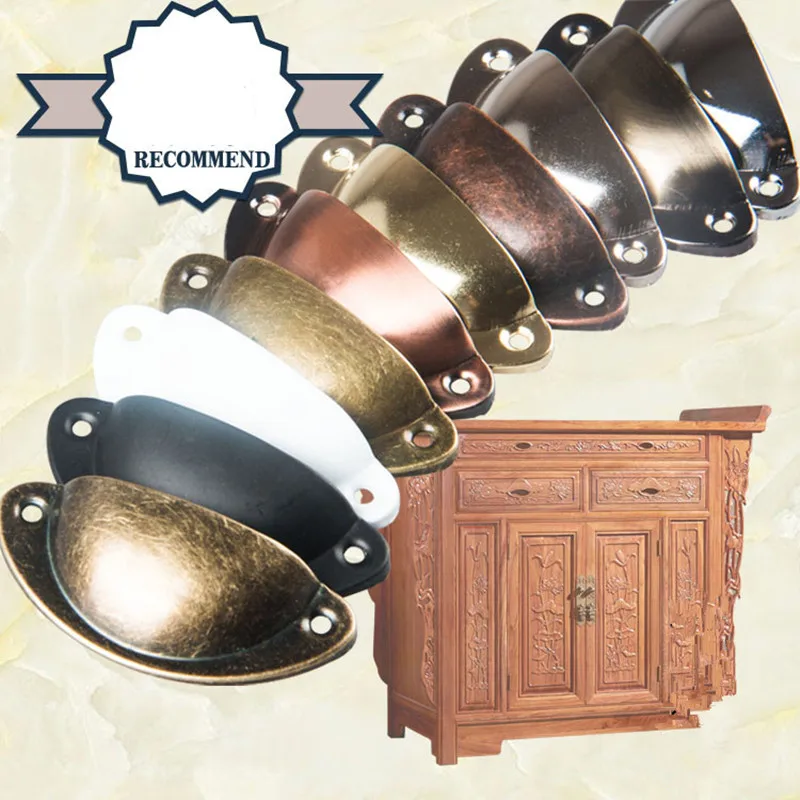 81*35mm Antique Metal Furniture Handle Knobs Retro Handles Kitchen