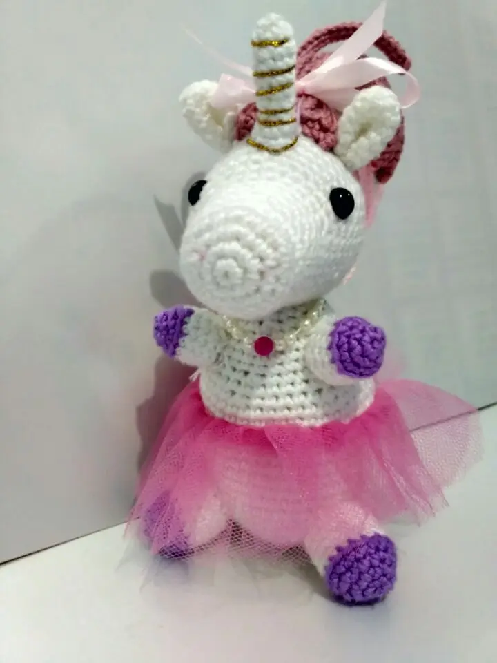 Амигуруми девочка единорон игрушка кроше кукла погремушки|doll rattle|toy rattlecrochet rattle |