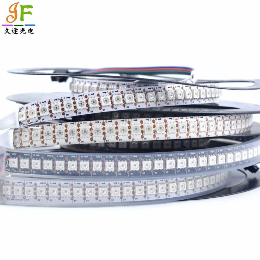 Светодиодная лента 5 м APA102 C SK9822 24 30 36 60 72 144 СВЕТОДИОДА/м 5050 RGB полноцветная 2