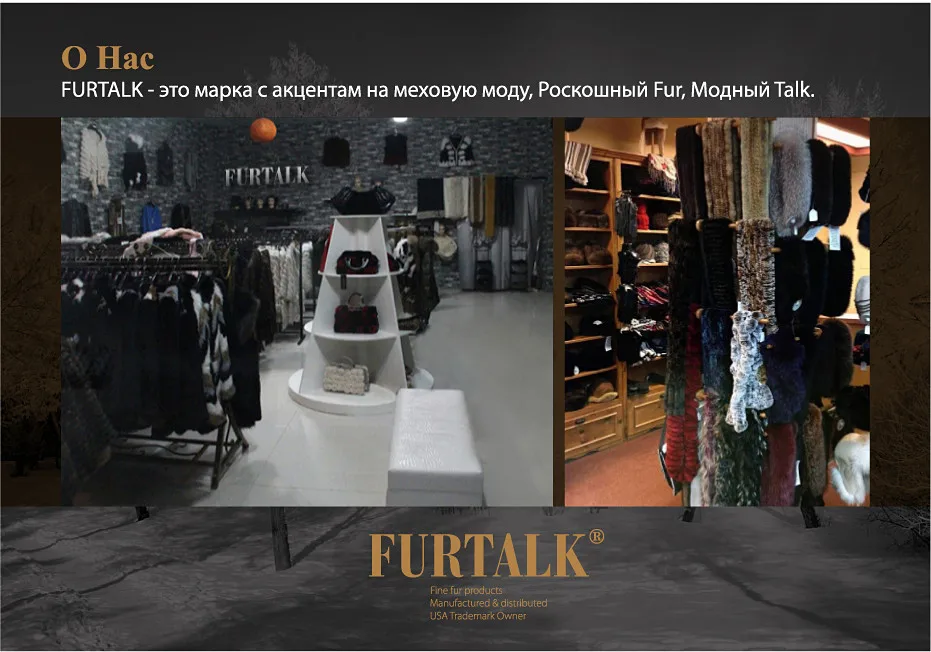 FURTALK 80 см длинная шея теплее рекс кролика шаль Русский реального пушистый мех зимний шарф