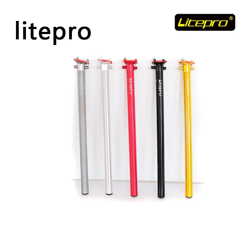 Litepro Full CNC Folding Bike Seatpost 33.9*600mm Dahon Bicycle Seat Post Tube
