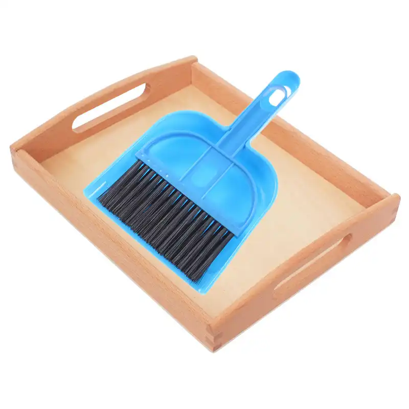 toy dustpan and brush set wooden