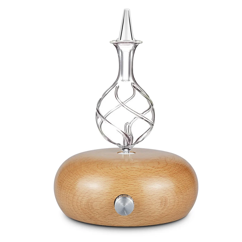 

essential oil diffuser Wood and Glass Aromatherapy Diffuser Aroma mist maker fogger with 7 colors LED light for home