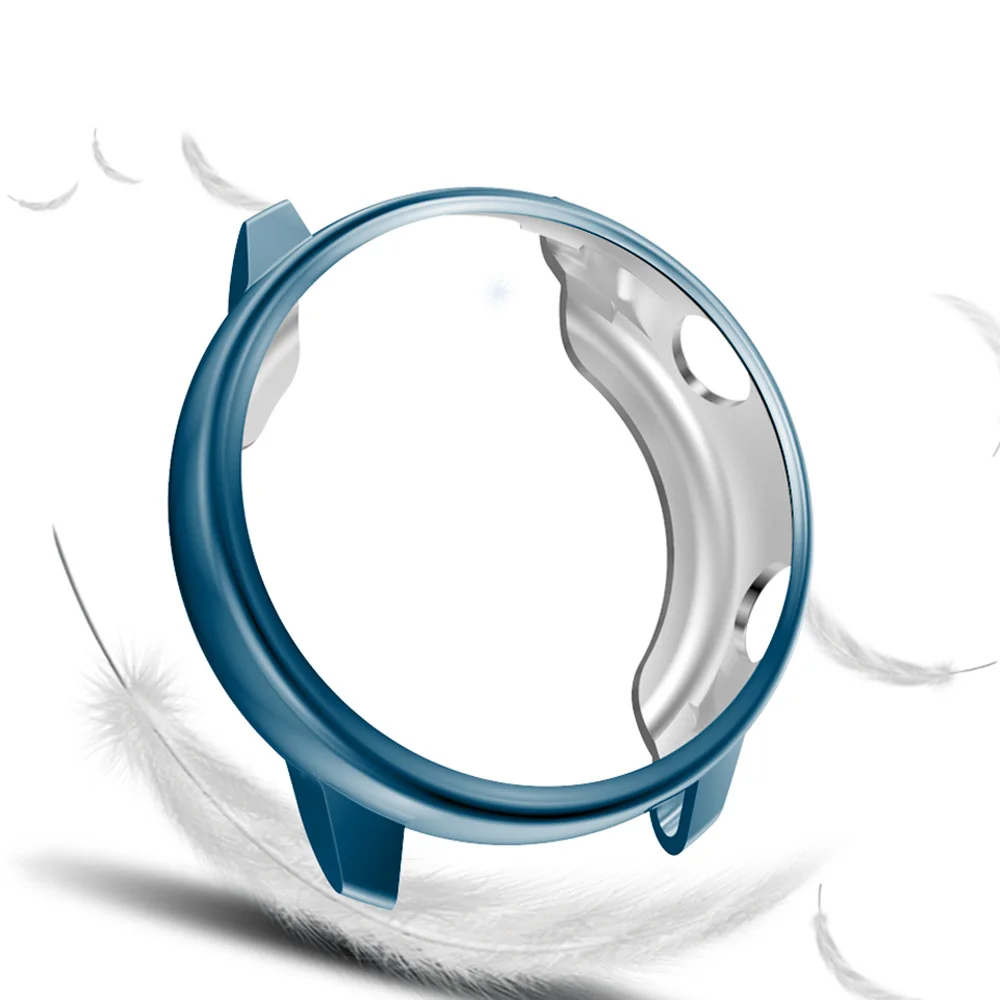 Новое поступление, мягкий ТПУ защитный чехол для samsung Galaxy Watch Active/Active 2, 40 мм, 44 мм, полное покрытие, тонкий бампер, аксессуары - Цвет ремешка: Indigo