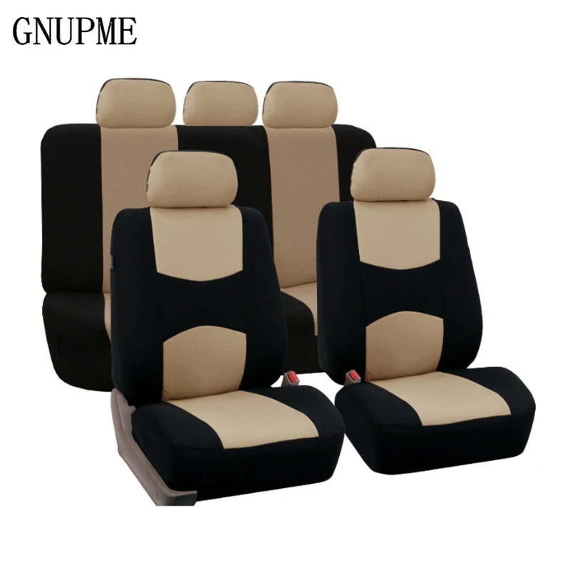 

9pcs/set Universal Car Seat Cover Cushion Fit Car Interior Accessories Auto Seat Protectors Car-Styling Car Accessories Gray