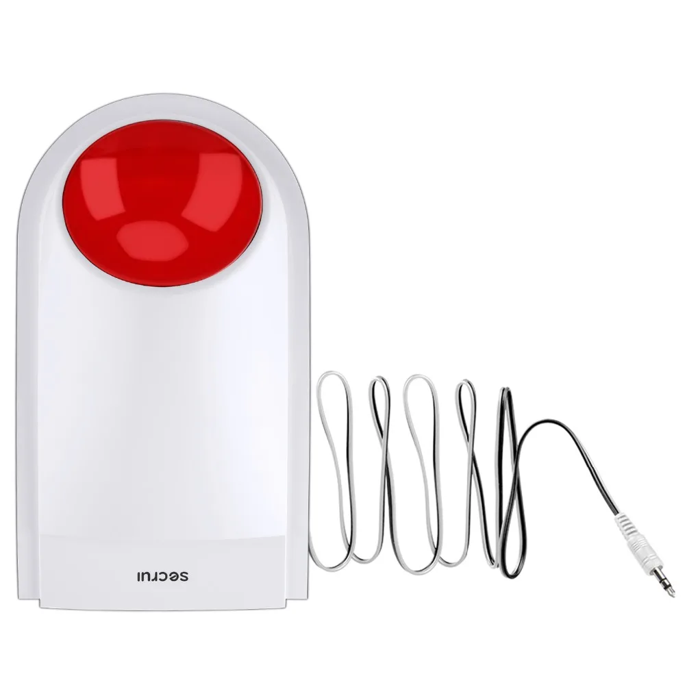 

Wireless Audible Visual Alarm Flash Strobe Siren Horn Flash Light Strobe Siren SECRUI J008 For Home Business Alarm Security