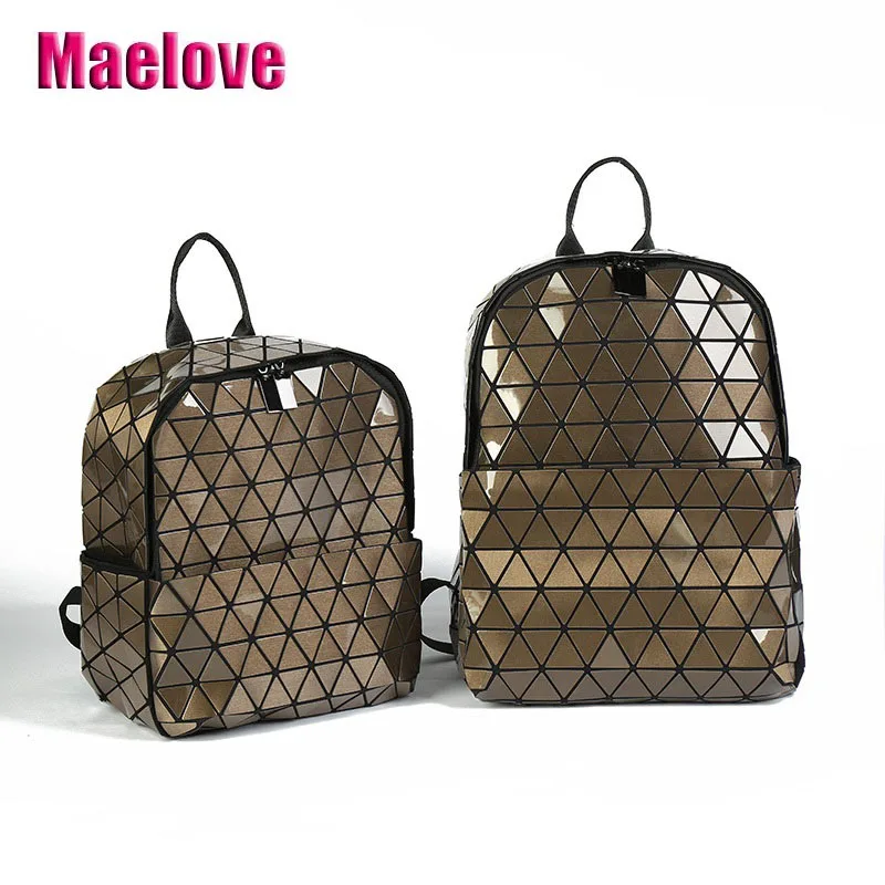

Maelove Fashion women geometry backpack Noctilucent shoulder bag for Student's School Luminous backpack Free Shipping
