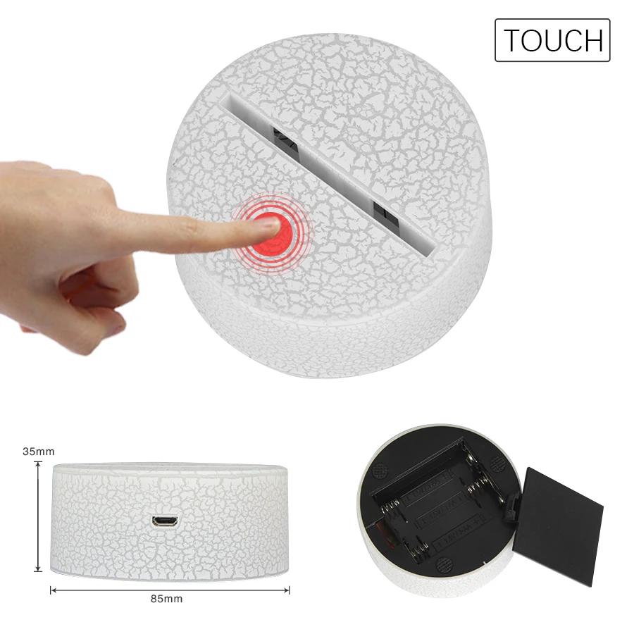  LED 3D Night Light Volleyball Lover Remote Nightlight Baby Table Desk Lamp Child Birthday Boy Frien