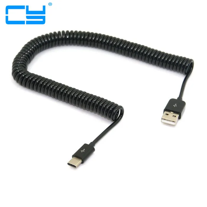 Эластичный плоский тонкий кабель для зарядки и даты USB Type-C (папа)-стандартный 2 А 1