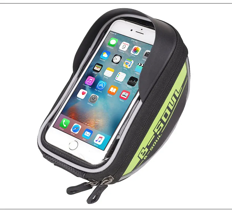 Perfect 6 inch Waterproof Front Bicycle Phone Bag MTB Bike Cycling Touch Screen Phone Bag Bicycle Accessories 3