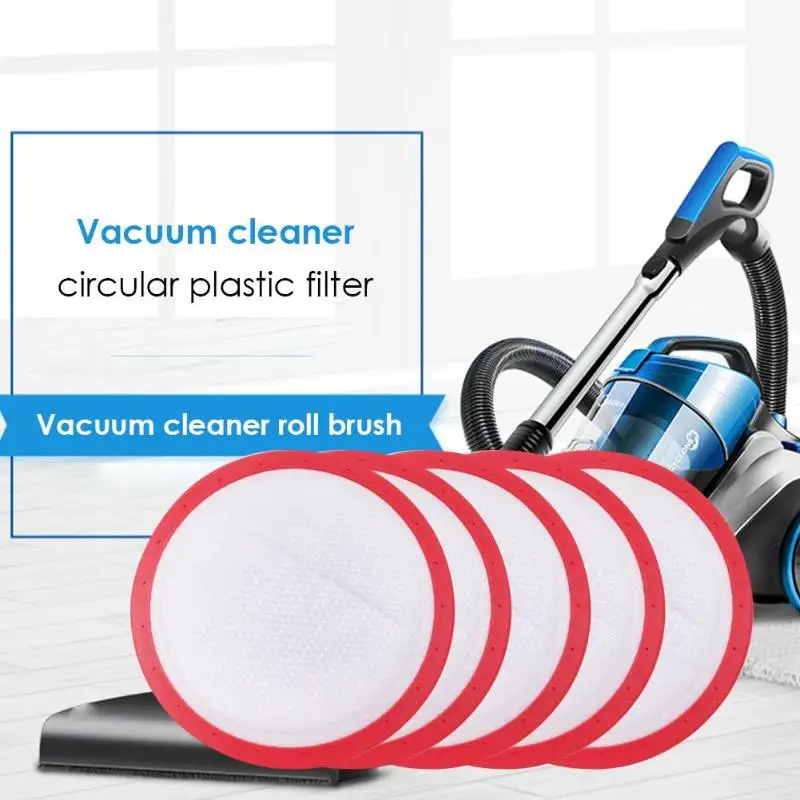 

5pcs Replacement Washable Vacuum Cleaner Round Plastics HV Filter Cotton HEPA filters elements for Midea C3-L148B C3-L143B VC14A