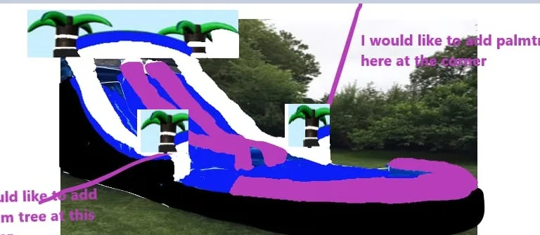 

PVC Inflatable trampoline bouncer with water slide with pool commercial inflatable water slide