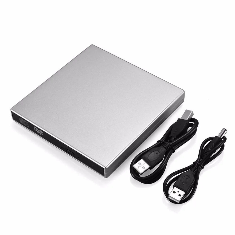 SOONHUA USB 2,0 портативный ультра тонкий внешний слот-в DVD-RW CD-RW CD DVD rom плеер привод писатель Rewriter горелки для ПК Windows