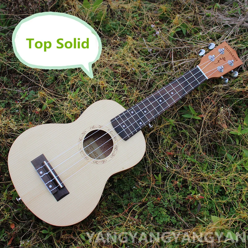Top Solid Soprano font b Ukulele b font 21 Inch Mini font b Guitar b font