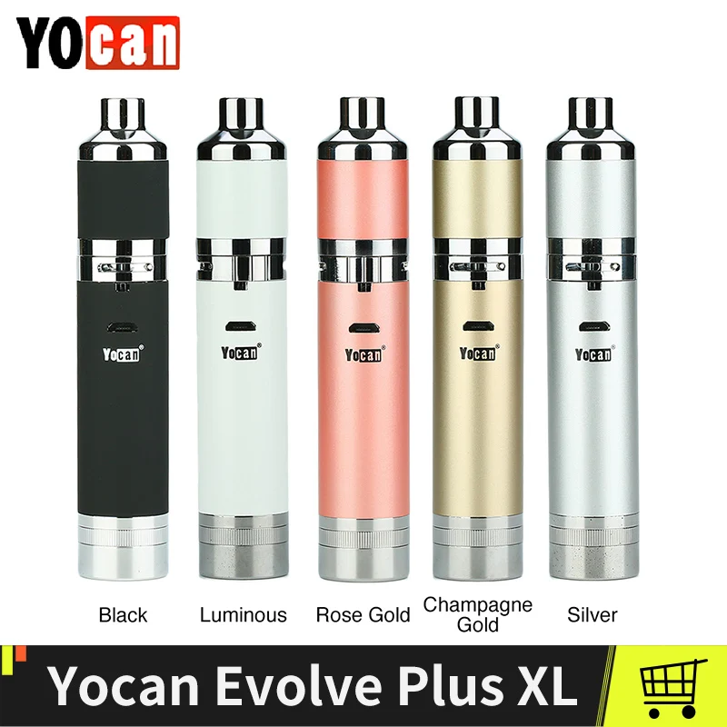 

100% Original Yocan Evolve Plus XL Starter Kit With 1400mAh Battery Dry Herb Vaporizer Wax Vape Pen E Cigarette Dabber Pen