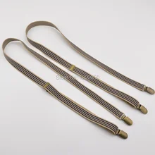 Модные подтяжки размера плюс, полосатые подтяжки с 4 клипсами для мужчин и женщин, подтяжки для брюк, унисекс, мужские подтяжки 120 см, регулируемые подтяжки