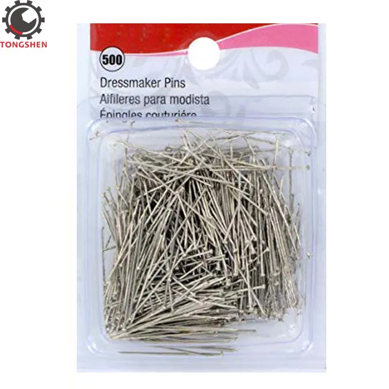 500Pcs 5 Size Stainless Steel T-Pin Sewing Craft Pins Needles for Knitting Craft 