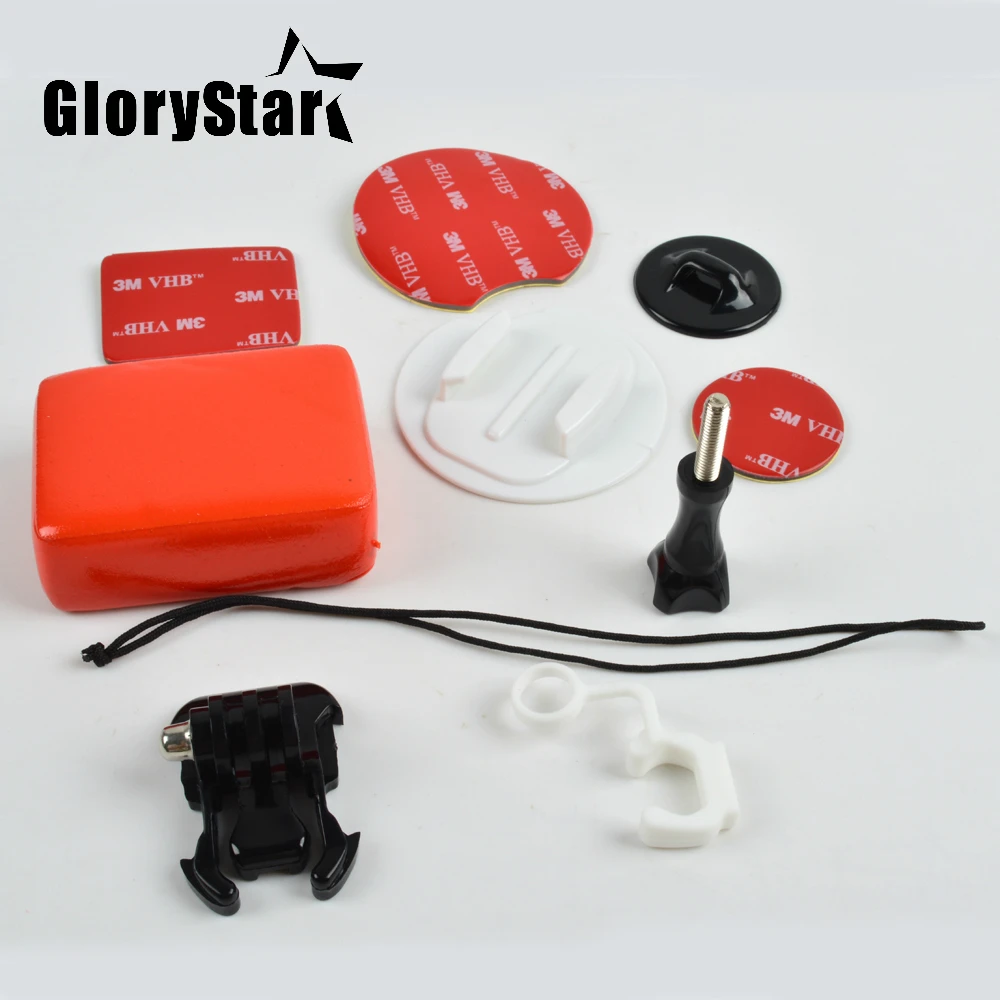

Camera Accessories For Go Pro Surf Expansion Kit Surfboard Mounts+ Floating With 3M Adhesive Sticker for Gopro Hero5 3+ 3 4