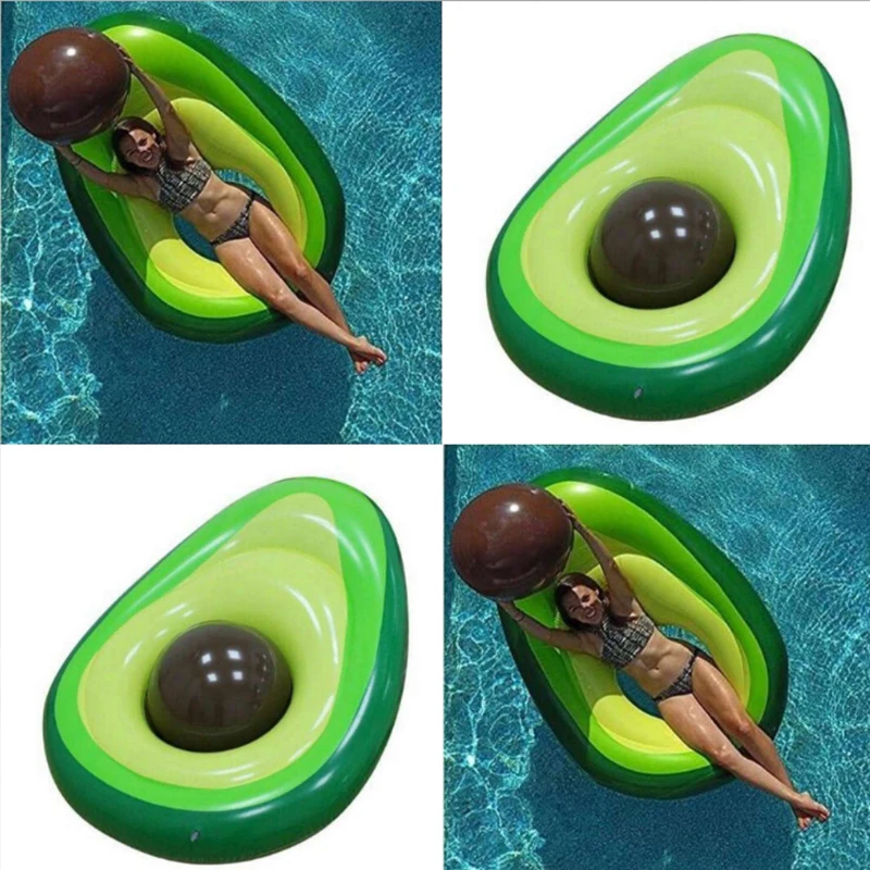 

160x125cm Avocado Swimming Ring Inflatable Swim Giant Pool Pool Floats for Adults for Tube Float Swim Pool Toys 2018 New