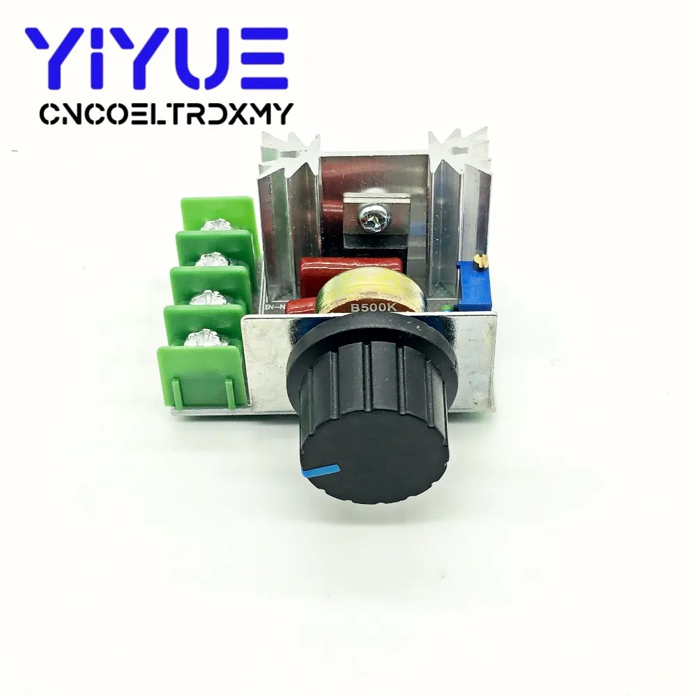 AC 220V 2000W SCR Voltage Regulator Dimming Dimmers Motor Speed Controller Thermostat Electronic Voltage Regulator Module (5)