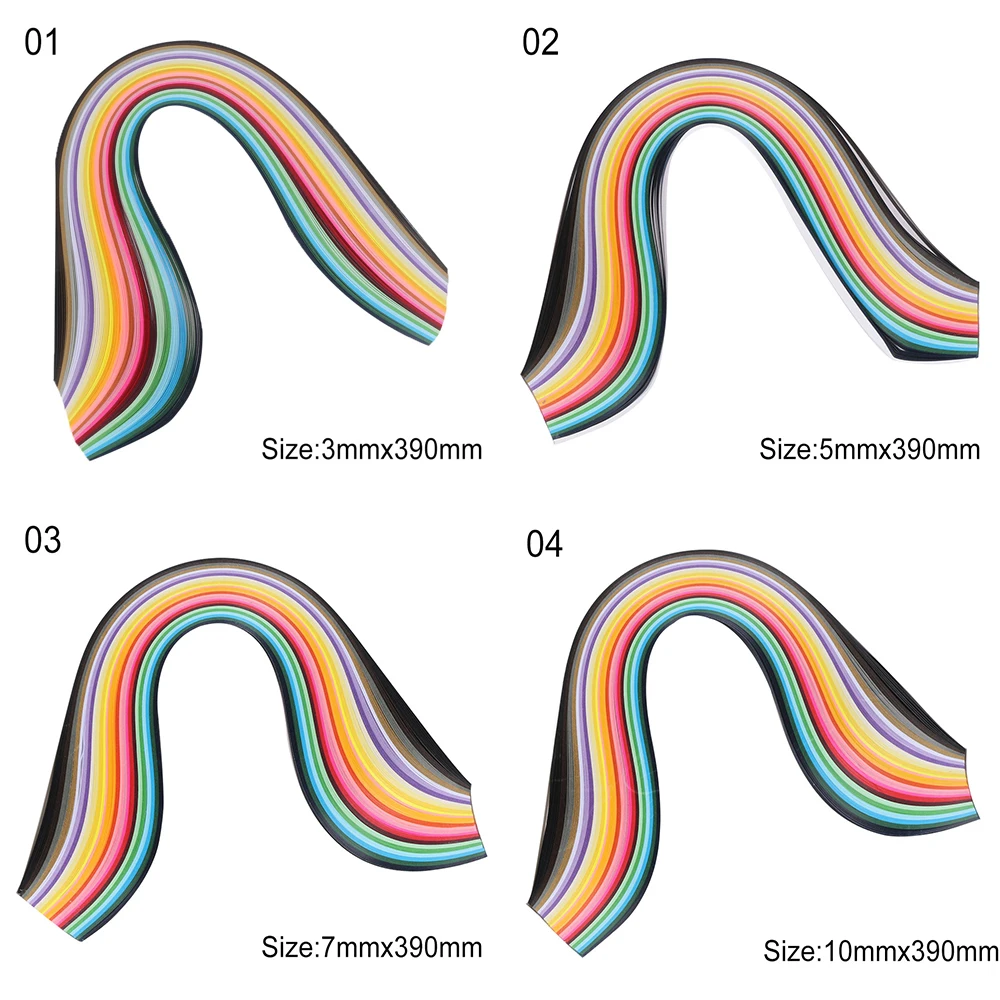 260 шт, 3 мм/5 мм/7 мм/10 мм, 26 цветов, бумага для квиллинга, сделай сам, художественное украшение, облегчение давления, подарок, оригами, сделай сам, бумага для рукоделия
