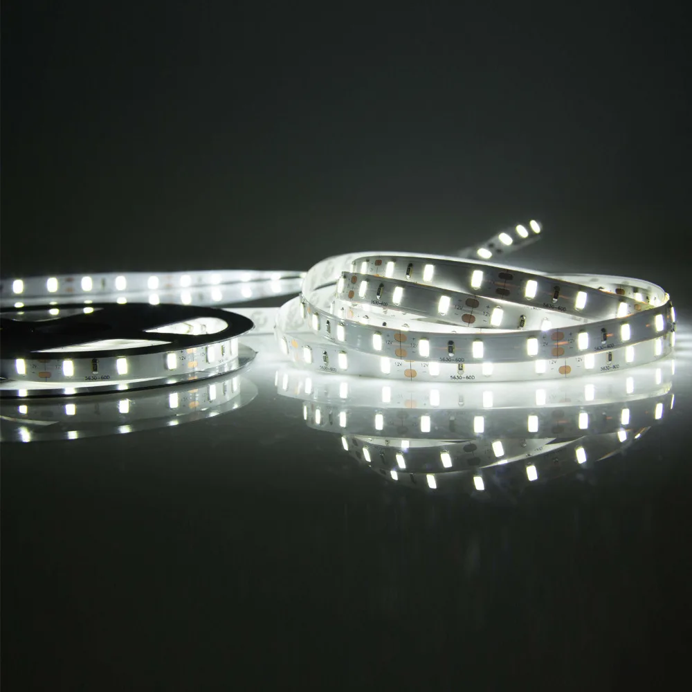 

White Flexible Novelty Led Strip SMD5050 Ribbon DC12V Rope Tape 5m 300LED Addressable Band Super Bright Lamp For TV Background