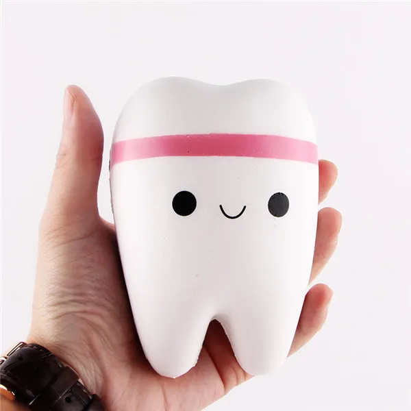Cute Squishy Fake Artificial Tooth Dentist Venting Toys - 10