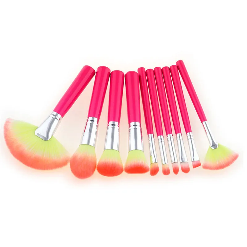 

FOCALLURE Professional Makeup Brush Set High Quality 10pcs Makeup Brushes kit tools Foundation Beauty Makeup