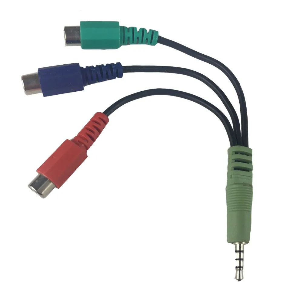 4 Pole 3 5mm Aux To 3 Rca Component Ypbpr Adapter Cable For Tv Box Hdtv Aliexpress