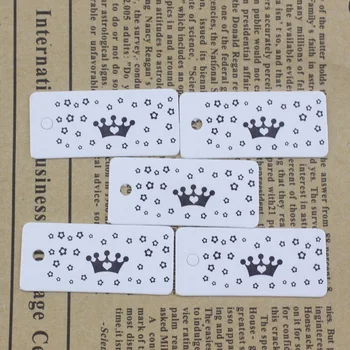 

18x40mm Mini Tag Cowhide Princess Paper Price Label Cloth Accessories Cards With Plastic Pins