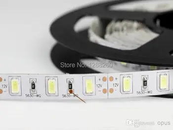

Wholesale100m/lots smd 5730 led strip DC12v 300LEDS 60leds/M waterproof ip65 Ultra Bright cool white/warm white