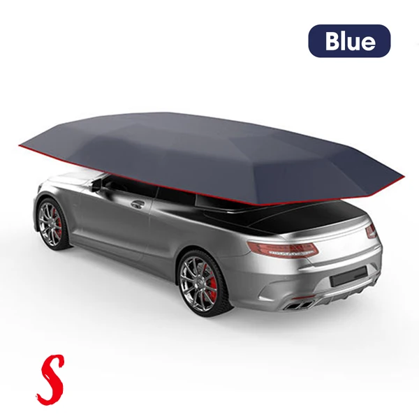 450x230 400x210 см автомобильный тент, крыша зонта, ткань Оксфорд, солнцезащитный тент, укрытие, уличная УФ-защита, без скелета, без кронштейна - Цвет: Blue-S