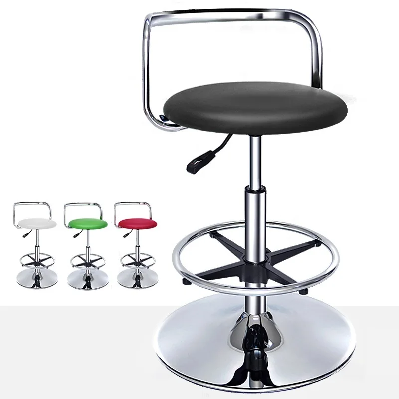 

Regal luxury bar chair Villa upscale coffee stool retail wholesale white black green red color European fashion chair