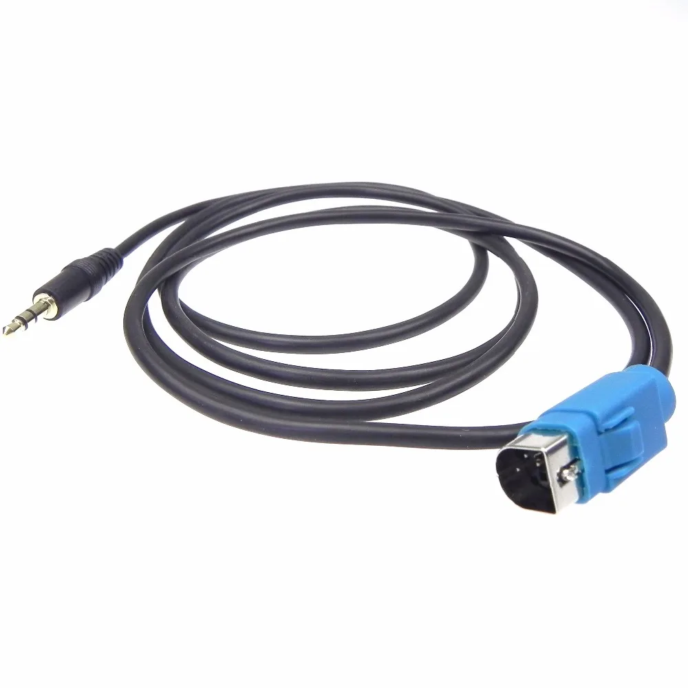5pcs High Qualty Aux AUDIO cable Auxiliary Input Adapter FOR Alpine KCE 236B Iphone Ipod MP3in