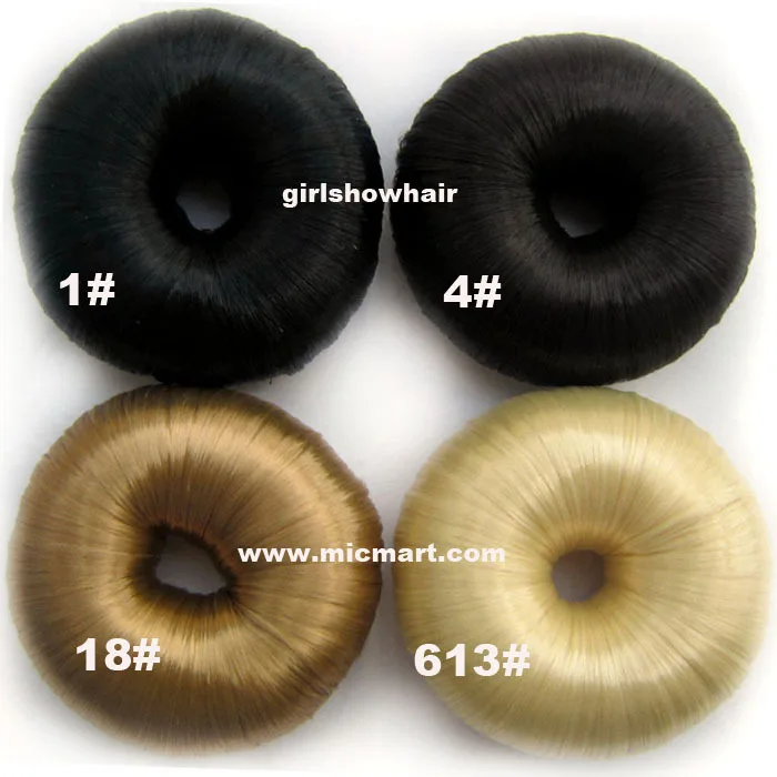 Synthetic Hair Donut Sponge Bun Ring 4 Colors Available 1pc In