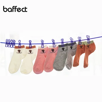 

Baffect Outdoor Travel Portable Clothesline Garment Clip Socks Underwear Hanger Scalable Windproof Elastic Rope With 12 Clips