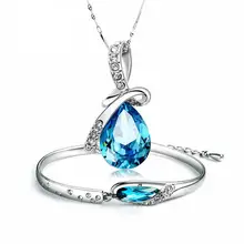 Корейский вариант Очаровательная Гвоздика зацепка круглые серьги 925 стерлингового серебра кулон набор женщин