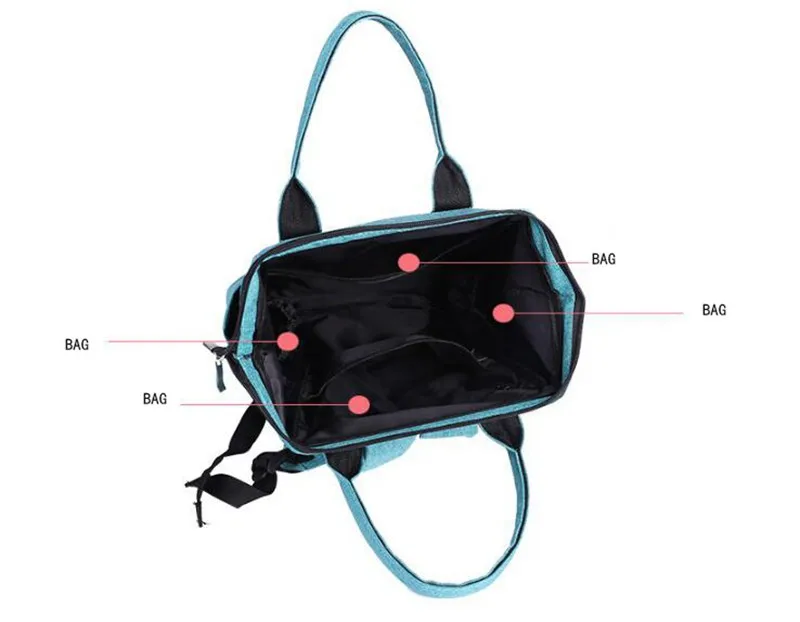 MOTOHOOD Travel Backpack Diaper Bag for Mom & Dad Nappy Tote Bag With Changing Pad Baby Bag Organizer Baby Diaper Backpack (4)