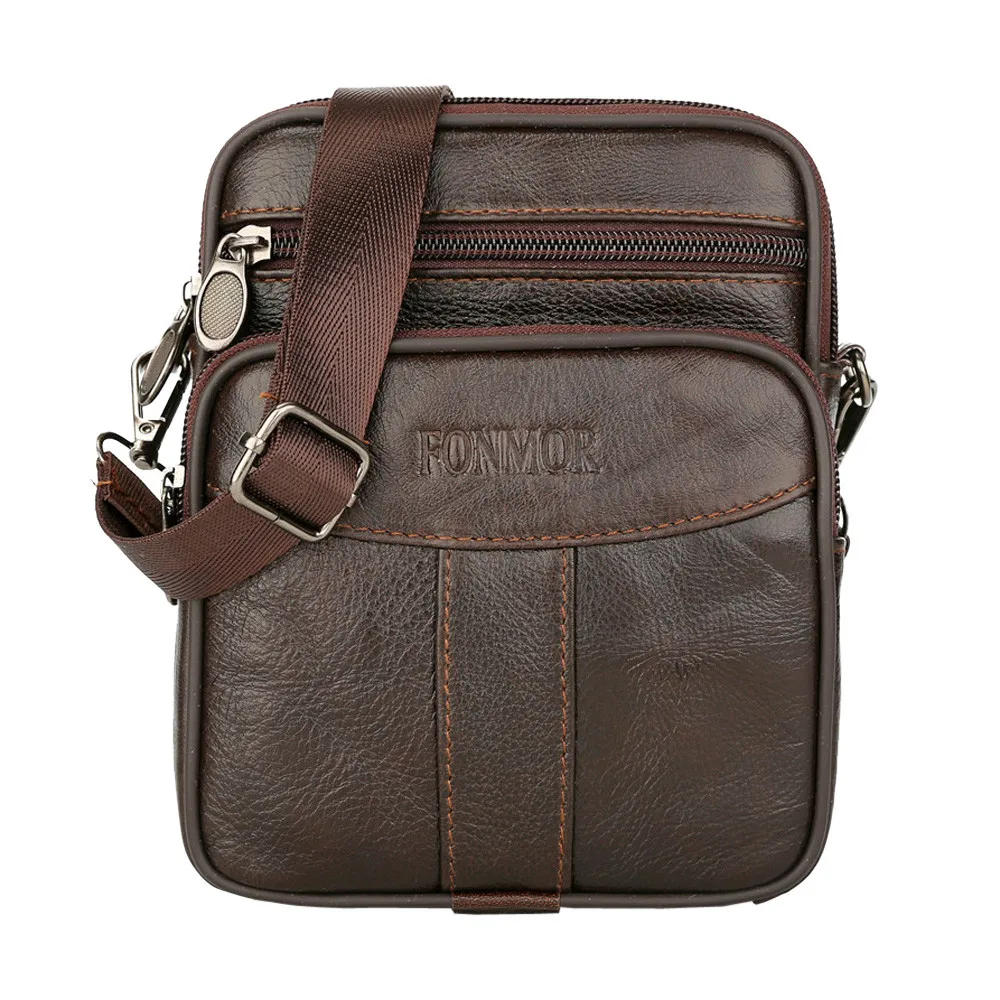 Men Vintage Crossbody Bags Shoulder Handbags Male Retro Leather ...